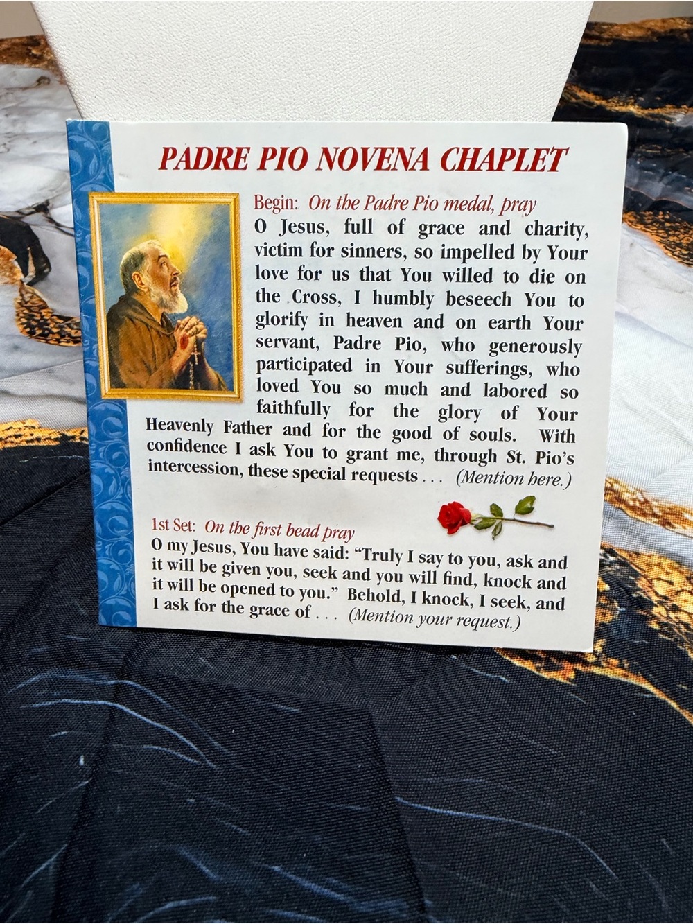 Padre Pop Novena Chaplet NWT!